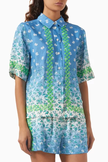 Cira Shirt in Linen-blend