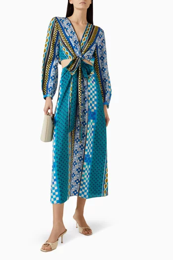 Ralda Midi Dress in Silk