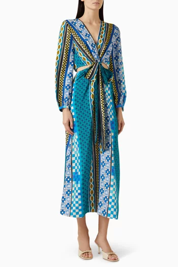 Ralda Midi Dress in Silk