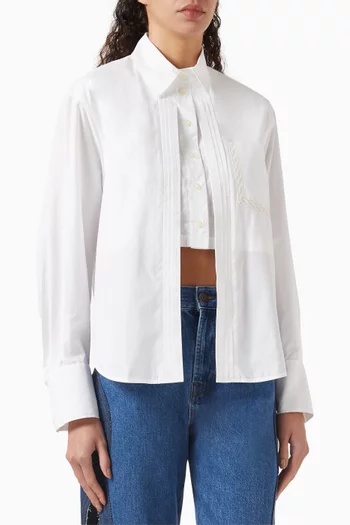 Calia Cut-out Shirt in Cotton