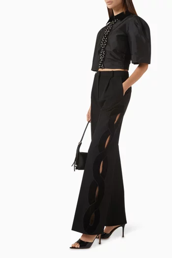 Poujai Braided-trim Pants