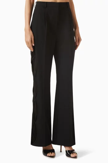 Poujai Braided-trim Pants