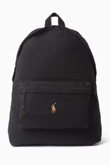 Large Polo Pony Backpack in Canvas