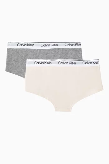 Monogram Briefs in Stretch Cotton, Set of 2