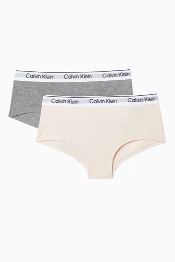 Monogram Briefs in Stretch Cotton, Set of 2
