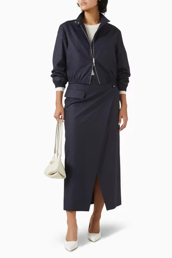 Bomber Jacket in Viscose-blend