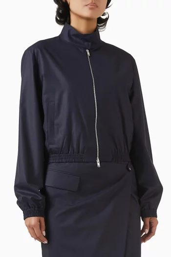 Bomber Jacket in Viscose-blend