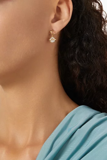 Pearl Orb Drop Earrings