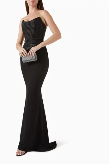 Reine De Reinettes Gown in Stretch Crepe
