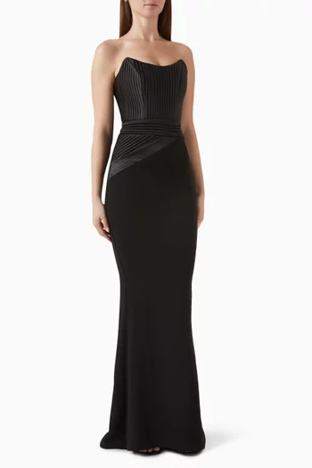 Reine De Reinettes Gown in Stretch Crepe