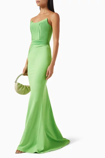 Reine De Reinettes Gown in Stretch Crepe