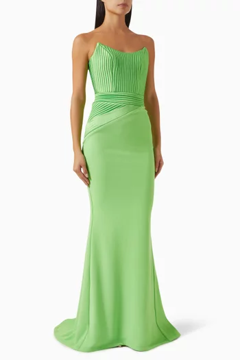 Reine De Reinettes Gown in Stretch Crepe