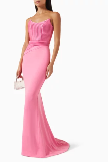Reine De Reinettes Gown in Stretch Crepe