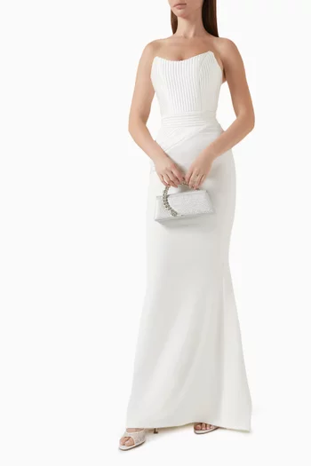 Reine De Reinettes Gown in Stretch Crepe