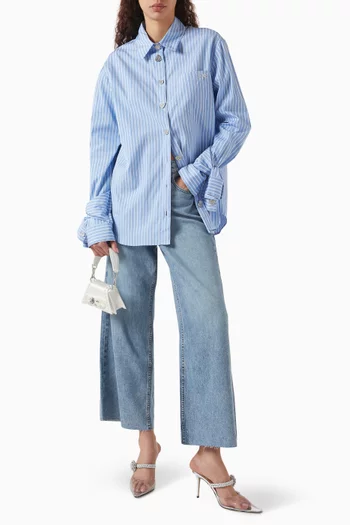 Striped Shirt in Poplin