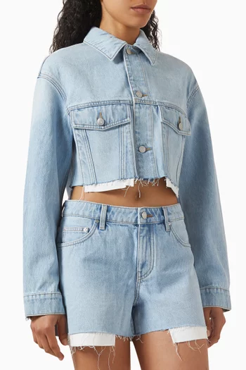 Cropped Jacket in Denim