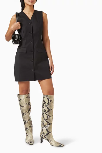Blazer Mini Dress in Cotton Blend