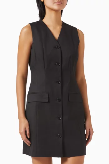 Blazer Mini Dress in Cotton Blend