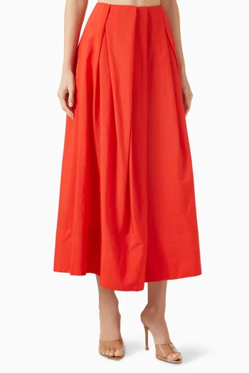 Fluid Cape-Detail Blouse