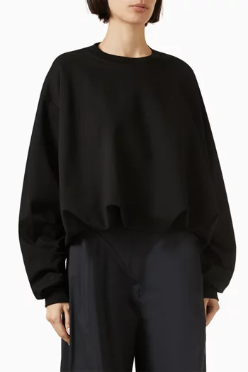 Bubble-Hem Sweatshirt