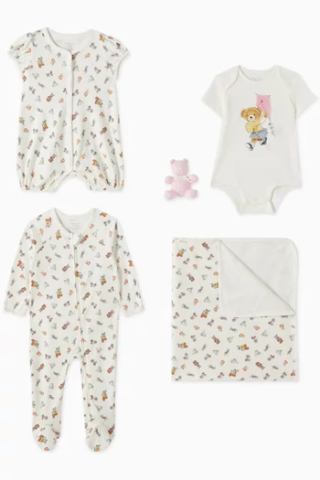Polo Bear 5-Piece Gift Set in Cotton