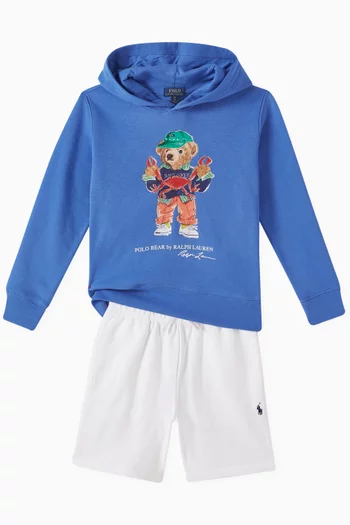 Embroidered-pony Shorts in Cotton