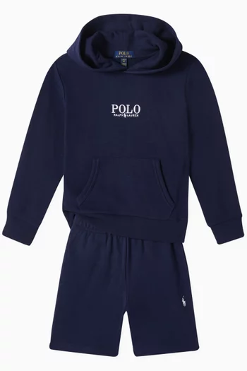 Embroidered-pony Shorts in Cotton