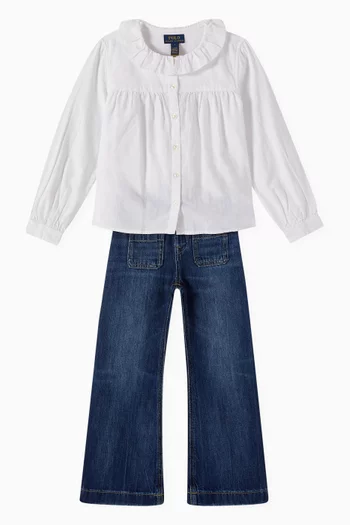 Collared Blouse in Cotton