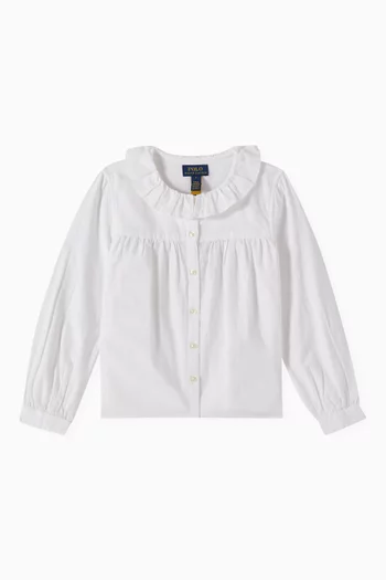 Collared Blouse in Cotton