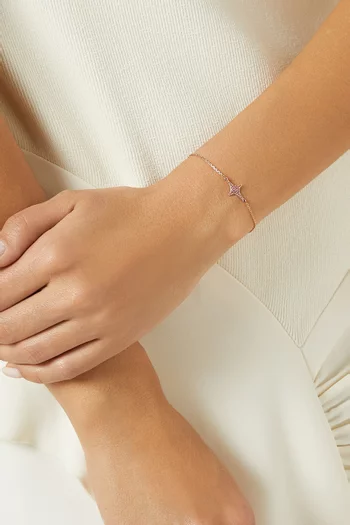 Aurora Sapphire Bracelet in 18kt Rose Gold