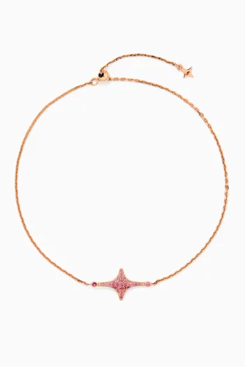 Aurora Sapphire Bracelet in 18kt Rose Gold