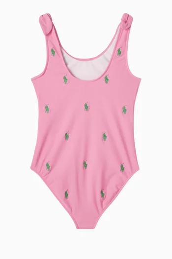 Polo Pony One-Piece Swimsuit