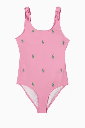 Polo Pony One-Piece Swimsuit