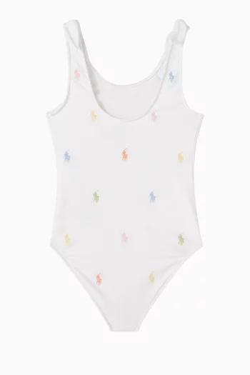 Polo Pony One-Piece Swimsuit