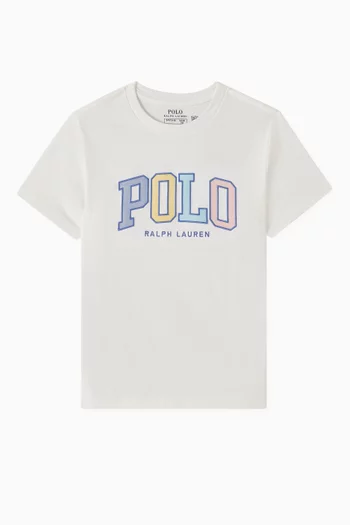 Polo Logo T-shirt in Cotton