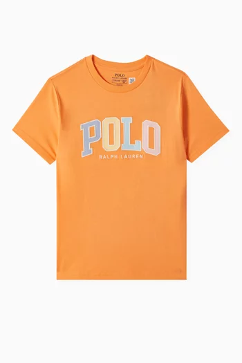 Polo Logo T-shirt in Cotton