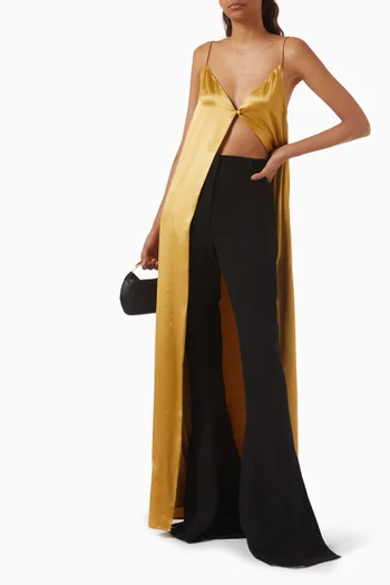 Long Camisole Top in Silk