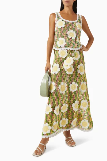 Margarita Midi Skirt in Crochet