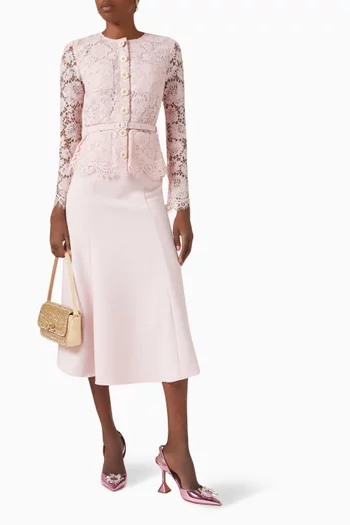 Tailored Midi Dress in Lace