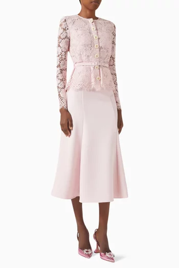 Tailored Midi Dress in Lace