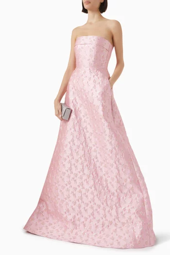 Jordana Gown in Jacquard
