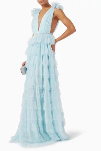 Sabrina Tiered Gown in Tulle