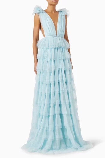 Sabrina Tiered Gown in Tulle