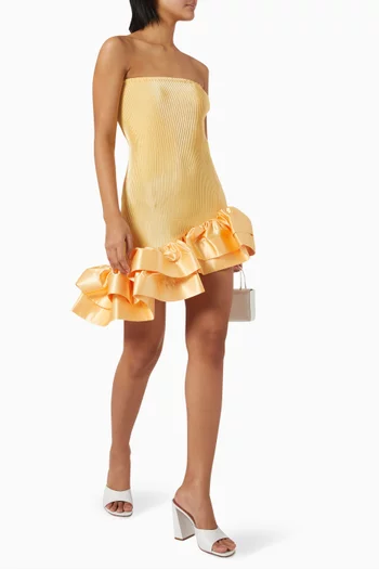 Volant Mini Dress