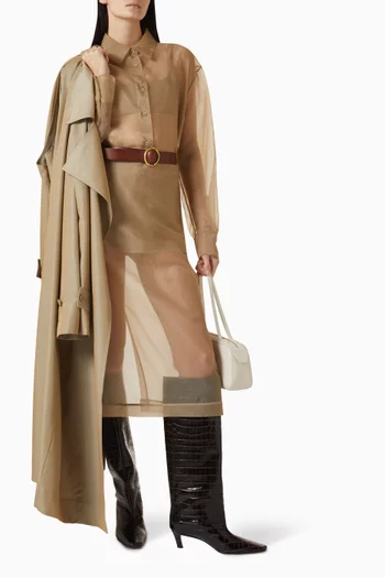 Peri Sheer Shirt in Silk-blend