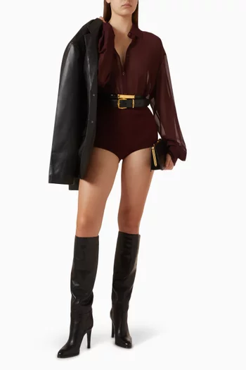 Peri Sheer Shirt in Georgette