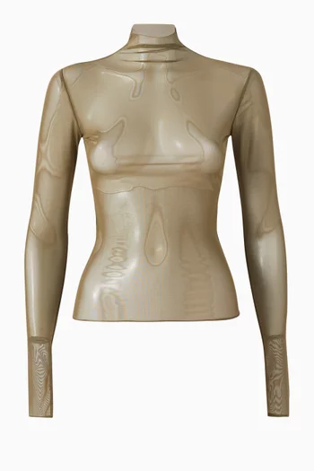 Tulia Sheer Top in Mesh