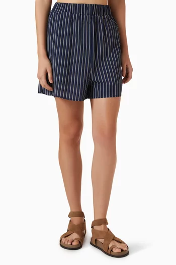 Lui Striped Boxer Shorts in Silk Blend