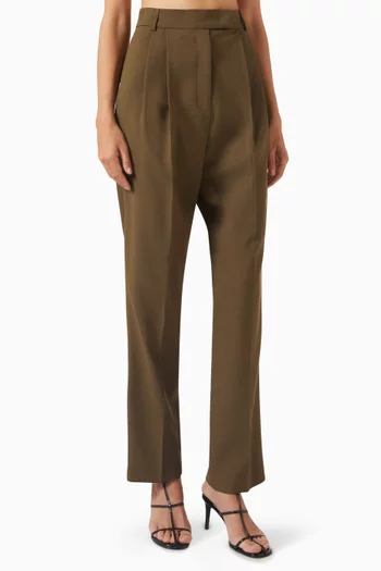 Bea Straight-leg Suit Pants
