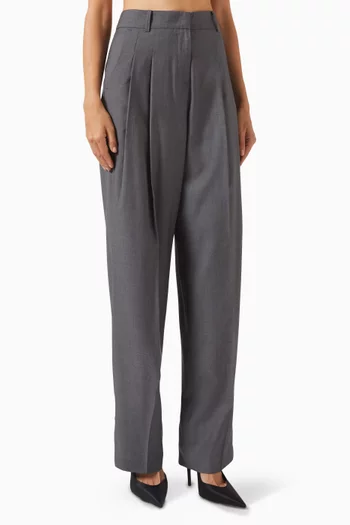 Gelso Pleated Pants in Suiting Fabric